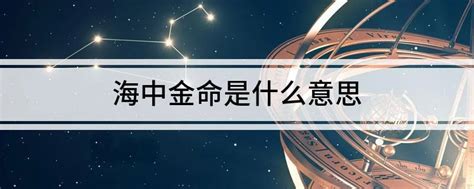 海中金命是什么意思